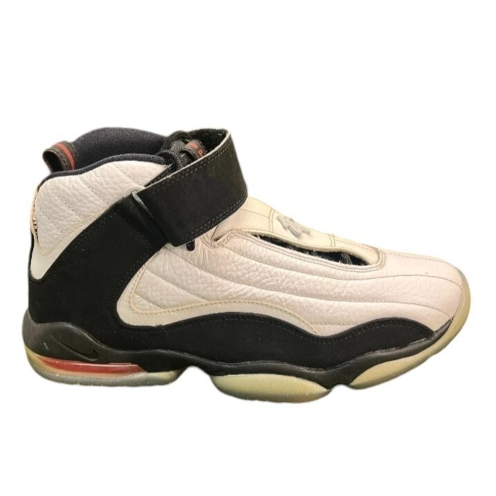 Nike Air Penny 4 Mens Size 9 Black White Athletic Shoes Sneakers 864018-101 SB11
